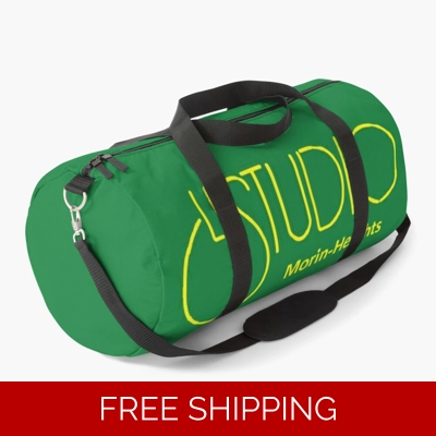 Le Studio Duffle Bag Irish Green Yellow Logo MH
